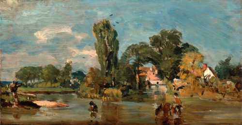Flatford Mill, Attributed to John Constable, 1776-1837, British
