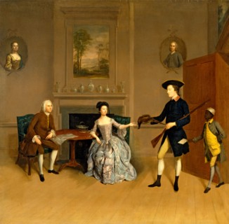 John Orde, His Wife Anne, and His Eldest Son William John Orde and His Second Wife Watching William