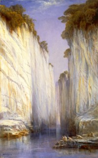 The Marble Rocks - Nerbudda Jubbolpore Signed and dated, lower right: "[monogram] | 1882", Edward