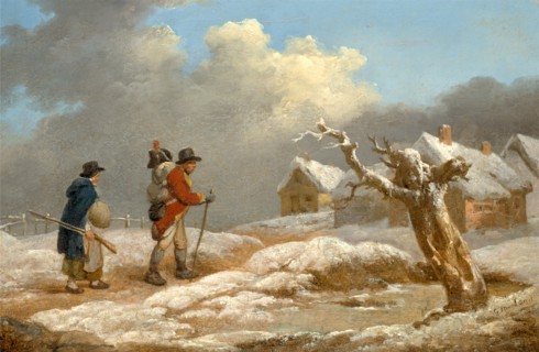 A Soldier's Return Signed in black paint, lower right: "G. Morland", George Morland, 1763-1804,