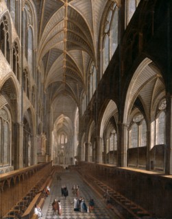 The Interior of Westminster Abbey, London, unknown artist, 18th century, British