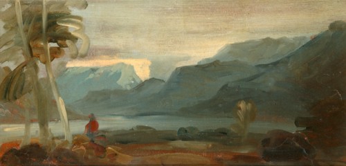 Mountainous Landscape with Figures and Cattle Rocky Landscape with Figures and Cattle Resting,