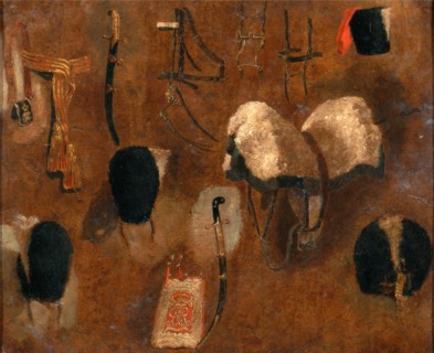 Studies of Military Accoutrements: a study for `The Battle of Waterloo', George Jones, 1786-1869,
