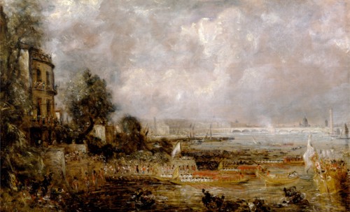 London, The Opening of Waterloo Bridge Waterloo Bridge From Whitehall Stairs, John Constable,