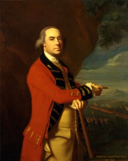 General Thomas Gage Inscribed in yellow paint, lower right: "GENERAL THE HONBLE THOS GAGE | OBI"