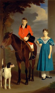 John Gubbins Newton and His Sister, Mary Newton, Robert Burnard, 1800-1876, British