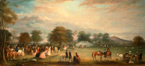 Archery Meeting in Bradgate Park, Leicestershire Signed and dated lower left: "J Ferneley [?]