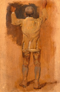 Study of a Groom, Seen from Behind, Attributed to William Havell, 1782-1857, British