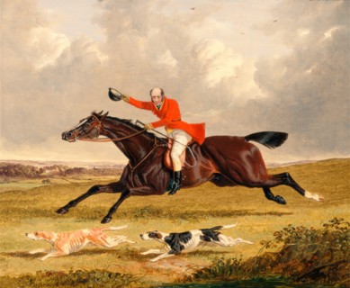 Foxhunting: Encouraging Hounds Capping Hounds and Full Cry Signed and dated, lower right: "J. F.