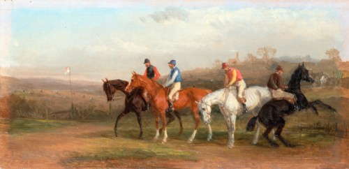 Steeplechasing: At the Start, William J. Shayer, 1811-c.1885, British