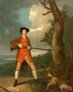 Portrait of a sportsman, possibly Robert Rayner ?Robert Rayner Shooting Gentleman out Shooting with