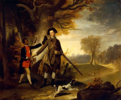 An Unknown Man, perhaps Charles Goring of Wiston (1744-1829), out Shooting with his Servant The