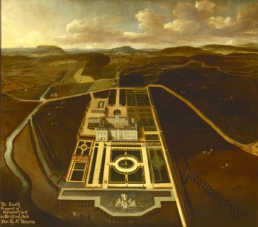 South Prospect of Hampton Court, Herefordshire Inscribed in ocher-color paint, lower left: "The