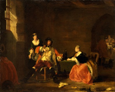 Captain Macheath Upbraided by Polly and Lucy in the 'Beggar's Opera', 1826 Inscribed in lower left: