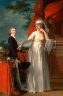 Margaret Callander and Her Son James Kearney Signed and dated, lower right: "JL mosnier 1795", Jean