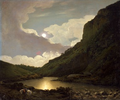 Matlock Tor by Moonlight, Joseph Wright of Derby, 1734-1797, British
