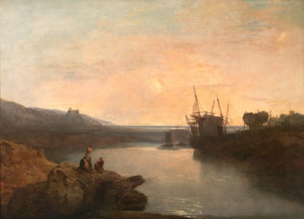 Harlech Castle, from Tygwyn Ferry, Summer's Evening Twilight Harlech Castle, from Twgwyn Ferry,