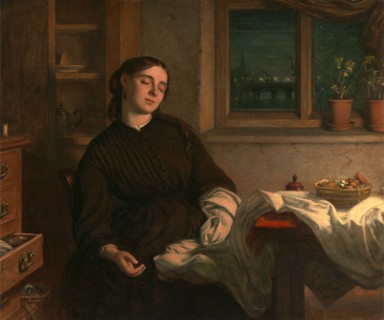 Home Dreams Signed and dated in red paint, lower right: "CWC. 1869" monogramed., Charles West Cope,