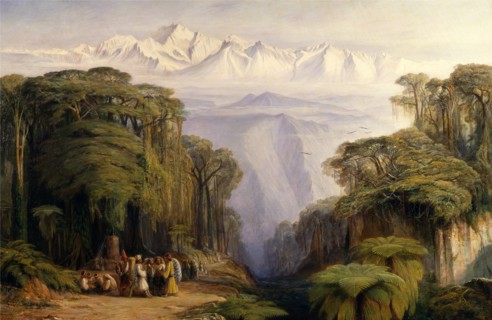 Kangchenjunga from Darjeeling Kinchinjunga from Darjeeling, India Signed and dated in monogram in