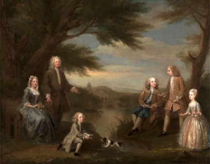 John and Elizabeth Jeffreys and Their Children, William Hogarth, 1697-1764, British