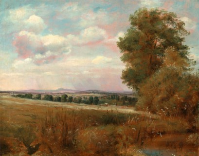 Landscape at Hampstead, with Harrow in the Distance Looking over to Harrow, Lionel Constable,