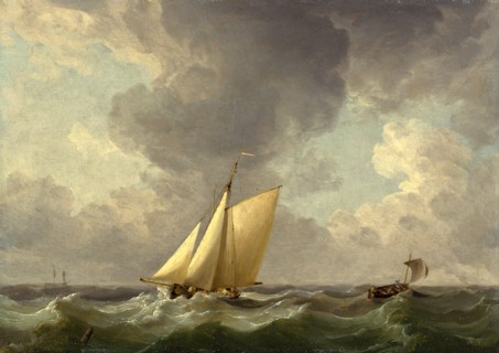 A Cutter in a Strong Breeze Signed, lower left: "C. B.", Charles Brooking, 1723-1759, British