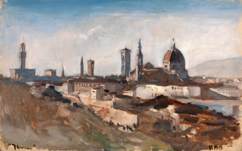 Florence Inscribed, lower left: "Florence" Signed, lower right: "HBB", Hercules Brabazon Brabazon,