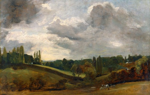 East Bergholt View at East Bergholt Highgate, John Constable, 1776-1837, British