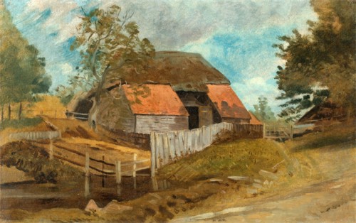 Old Barn, Lionel Constable, 1828-1887, British