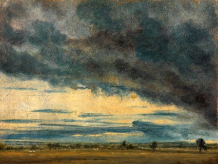 Cloud Study Evening Landscape After Rain, John Constable, 1776-1837, British