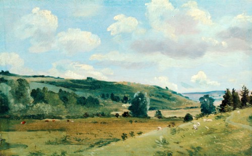Landscape Summer Landscape near Dedham, Lionel Constable, 1828-1887, British