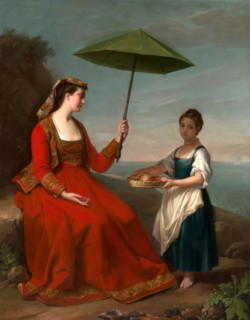 A Whole Length of a Lady of Neturrio, a Sea-port in the Pope's Territories, George James, active