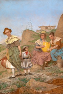 Negation Signed and dated in brown paint, lower left: "Rd Dadd. 1860.", Richard Dadd, 1817-1886,