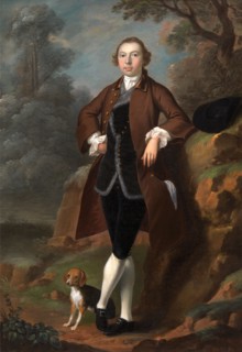 William Farington of Shawe Hall, Lancashire Robert Vernon Atherton and his Dog, Arthur Devis,