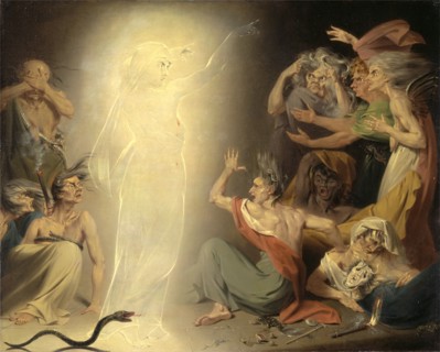 The Ghost of Clytemnestra Awakening the Furies Signed and dated in black paint, lower left: "J[...]