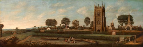 The Bell Tower of Evesham, unknown artist, 18th century, British