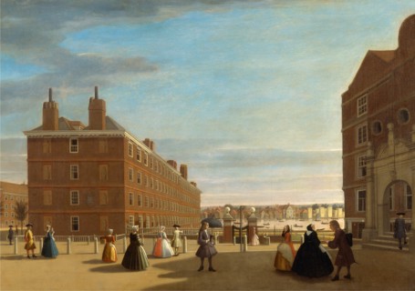 The Paper Buildings, Inner Temple, London View of the Paper Buildings in the Temple, London View of