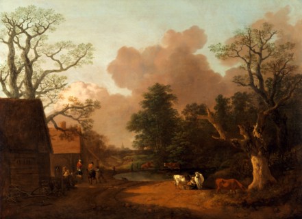 Landscape with Milkmaid Landscape with Farm Buildings and Peasants A Landscape with Figures, Farm