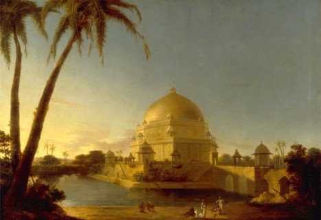 Tomb of Sher Shah, Sasaram, Bihar Signed in black paint, lower left: "D. Robert pinx [...]", D.