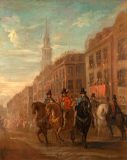 Restoration Procession of Charles II at Cheapside, London William Hogarth, 1697-1764, British