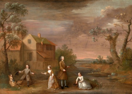 A Family Group Called 'The Stafford Family', unknown artist, 18th century, British