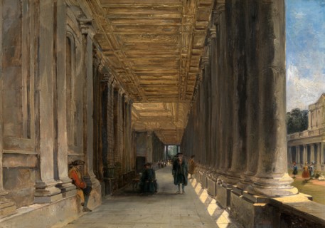 The Colonnade of Queen Mary's House, Greenwich, London Signed lower left: "J H 18[?]3", James