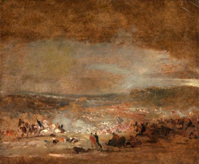 Study for 'Battle of Waterloo' Study for 'Battle of Waterloo', 1815, George Jones, 1786-1869,
