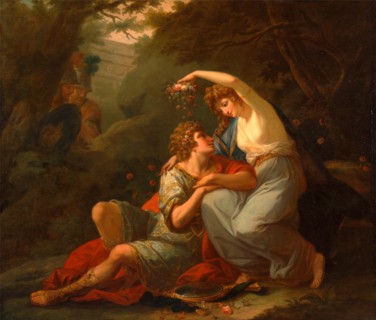 Rinaldo and Armida Signed and dated lower right: "Angelica Kaufafmann 1771", Angelica Kauffmann,