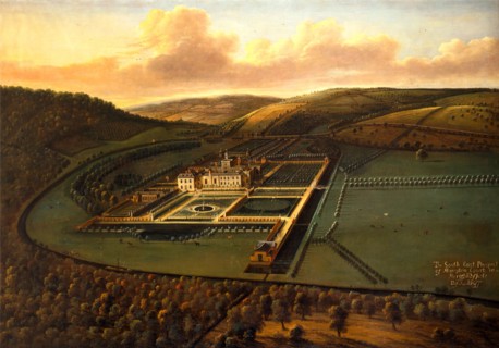 The Southeast Prospect of Hampton Court, Herefordshire Inscribed in black paint, lower right: "The
