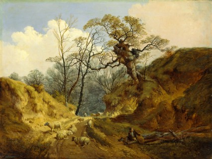Crown Point, Whitlingham, near Norwich Signed and dated, lower left: "B. 1855", John Berney