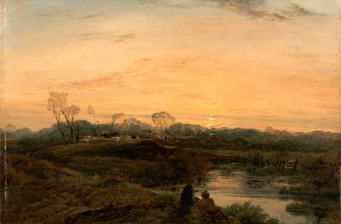 Evening, Bayswater Signed and dated in brown paint, lower left: "J. Linnell. 1818", John Linnell,
