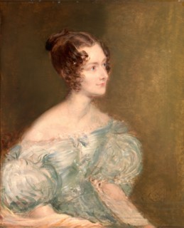 Portrait of a Woman, Probably Mrs. Price of Rugby Signed and dated, lower right: "J Linell [?]