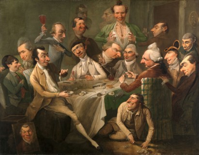 A Caricature Group A Caricature Group including Members of the Howdalian Society, John Hamilton