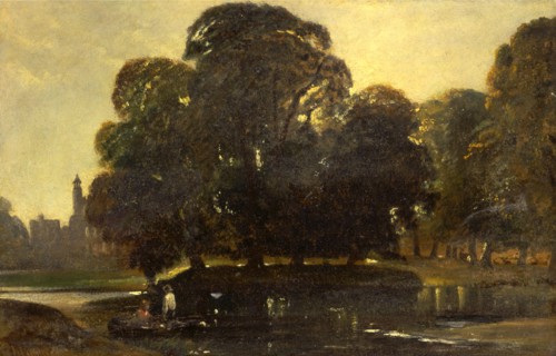 A View of Eton and the Fellows Eyot, William James Muller, 1812-1845, British